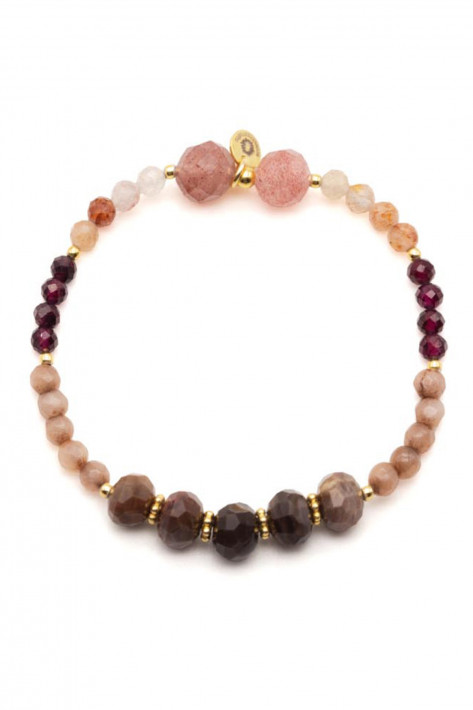 Schmückstück Armband Mala Single Brown Mania