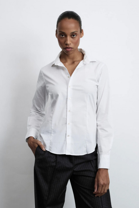 Fil Noir Bluse Giulia - white