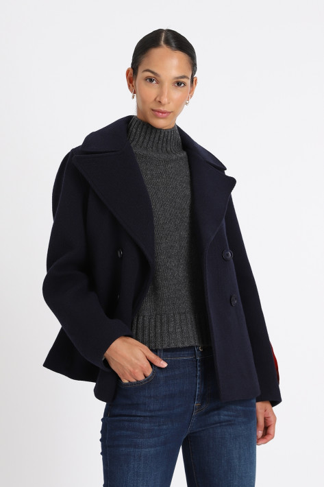 IQ Studio Short Wool Cabanjacket - maritime blue