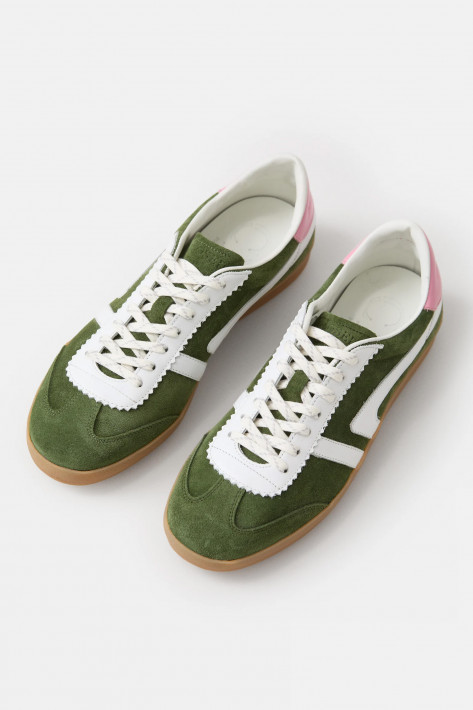 Closed Sneaker Leder - forest green