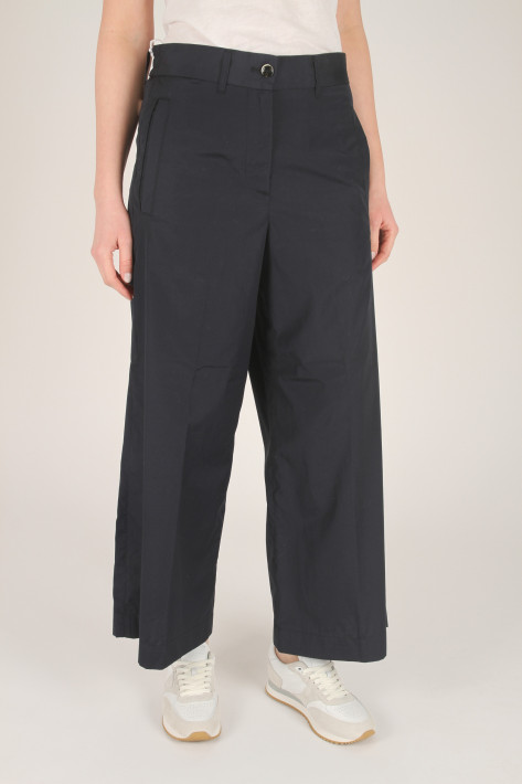 Nine in the morning Astrid Crop Coulisse Pant - navy