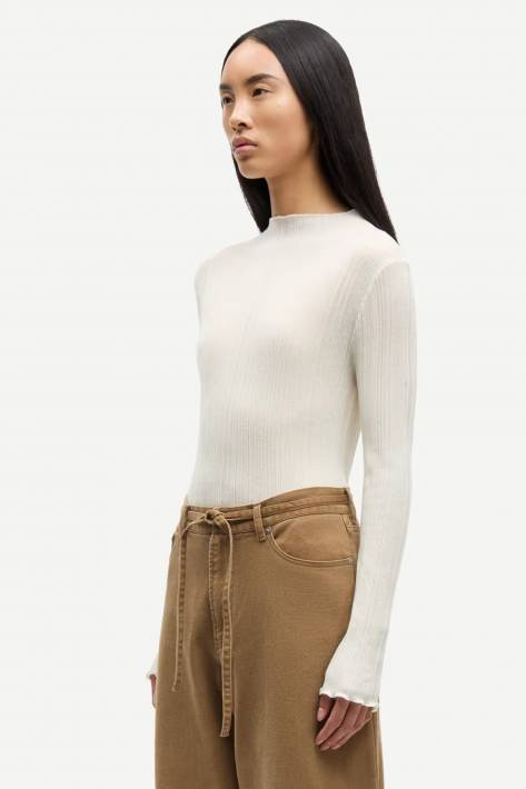 Samsoe & Samsoe Turtleneck SAJOSE - clear cream