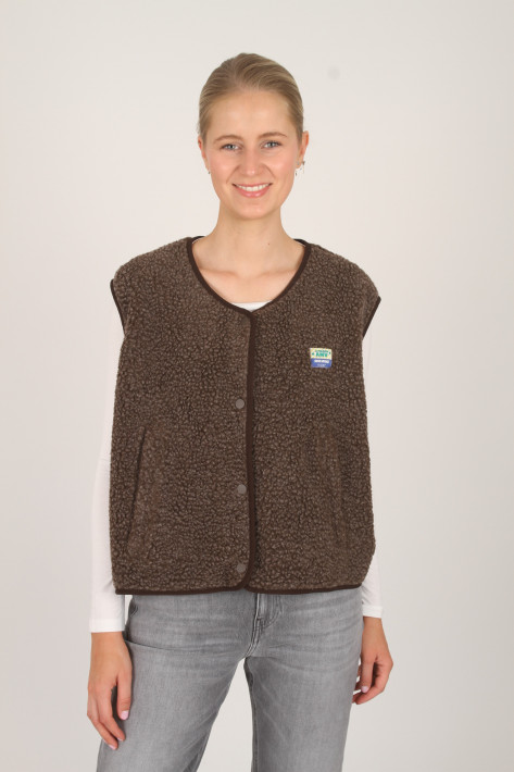American Vintage Teddy-Weste Hoktown - brown