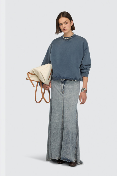 Semicouture Logo-Sweat - blue