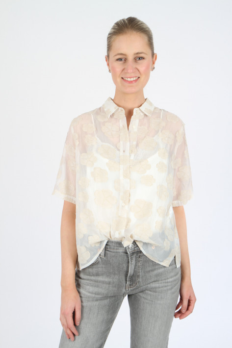 0039 Italy Bluse BEA - creme/beige