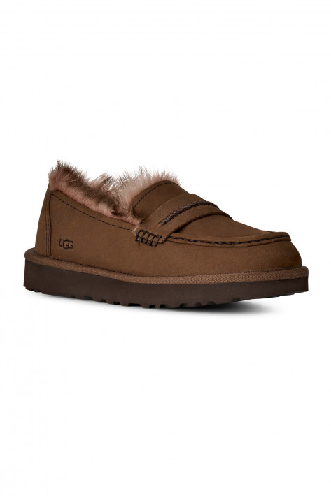 UGG Australia Ellis Nubuck Loafer - dark chestnut