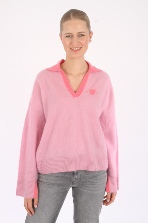 Love Future Polo-Pullover - fresh pink