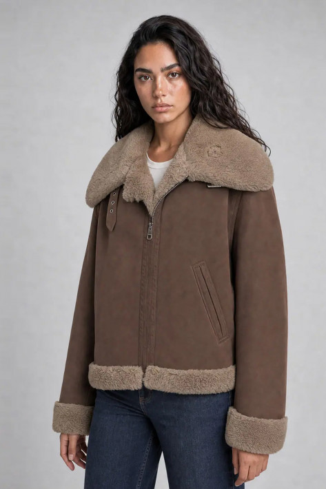 Helmur Fake-Lederjacke NIZZA - cacao