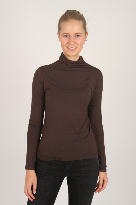 FFC Fashion Longsleeve Stehkragen - sepia/dunkelbraun
