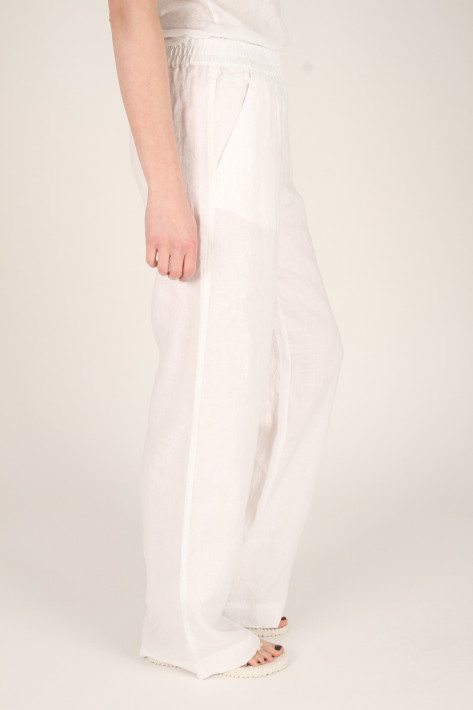 Closed Leinenhose - white