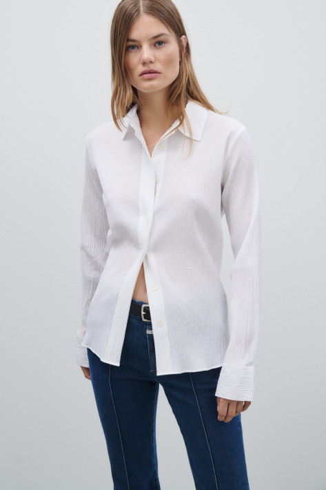 Closed Bluse classic shirt - white