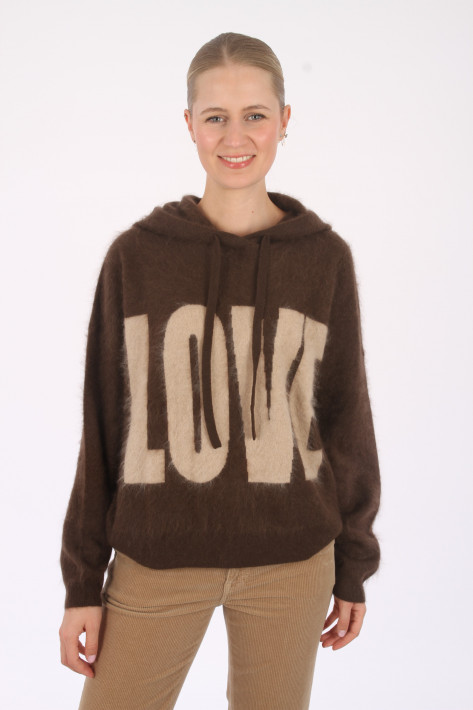 Love Future Hoodie - brown/beige