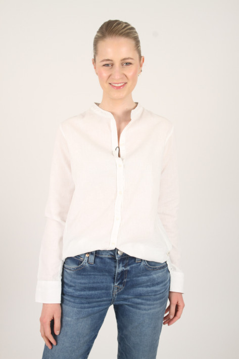 Fil Noir Leinenbluse ADINA - white