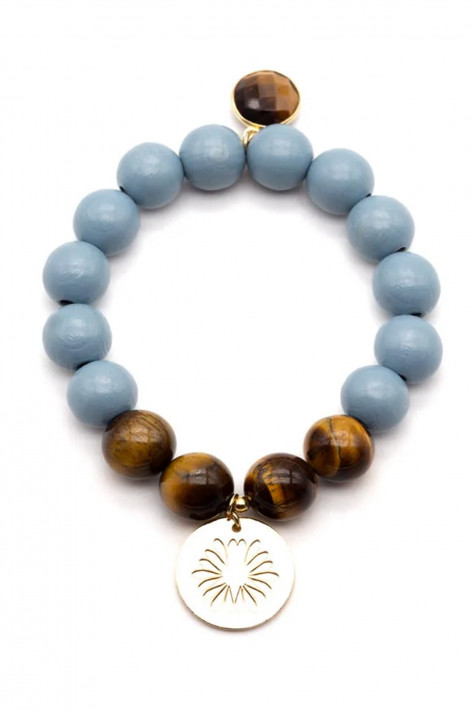 Schmückstück Armband HD Soft Blue Tiger