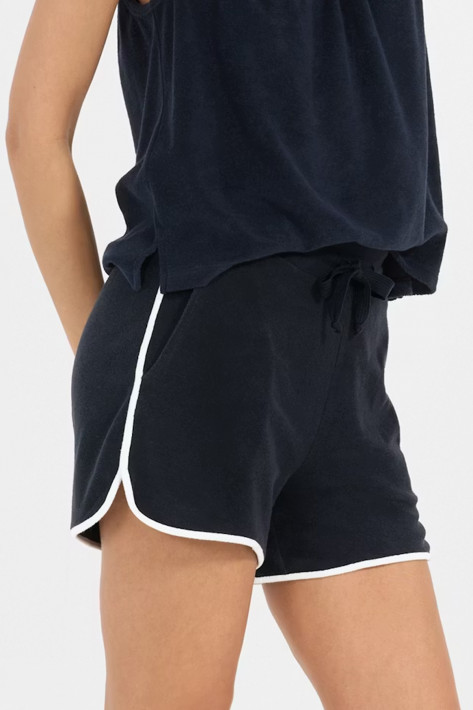 Juvia Frottee-Shorts Enrica - navy/white