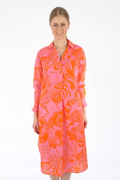 Risy & Jerfs Kleid Brest - orange/pink flowers