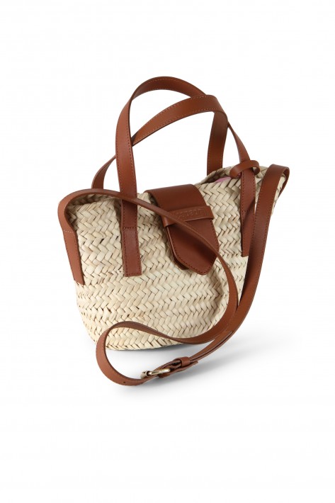 Espadrij Palmbasket Luxe Small - cognac