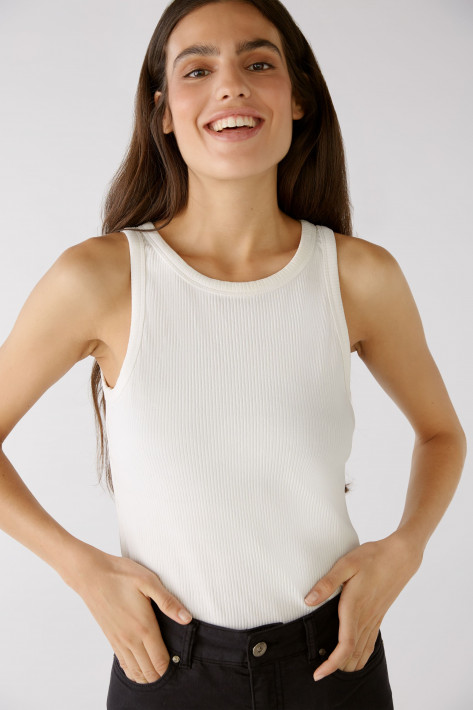 Oui Tank-Top - white