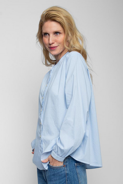 Emily van den Bergh Bluse - bleu white stripe