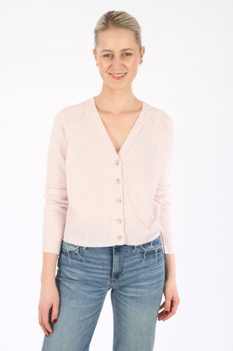 Allude Cashmere Cardigan - light rose