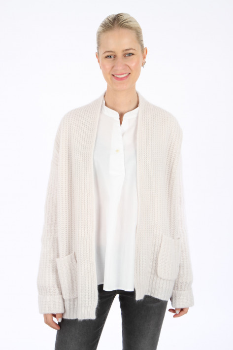 Hemisphere Cashmere-Cardigan long - chrystal