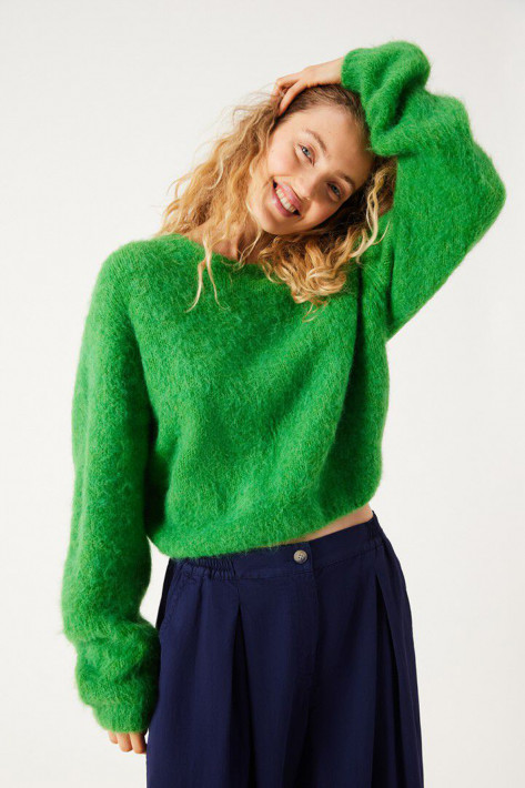 American Vintage Pullover Niby - coriander melange / green