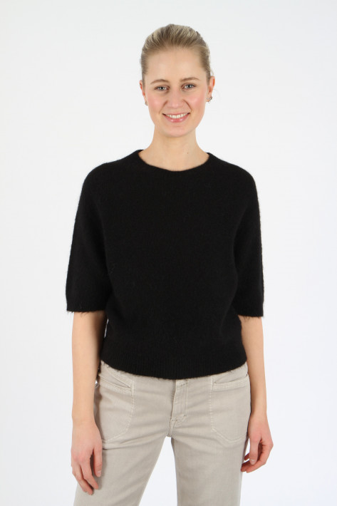 Oui Stricktop in schwarz