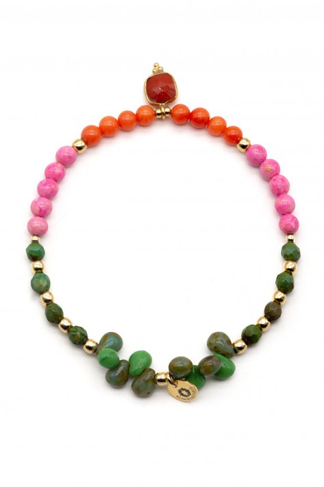 Schmückstück Armband Drops Green - green rose
