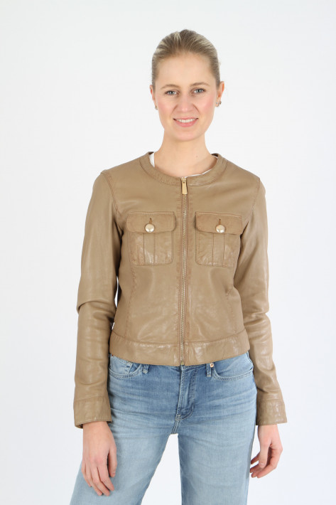 Oakwood Lederjacke Susan - light brown