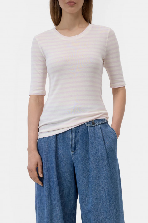 Closed Ringel-T-Shirt - quartz pink