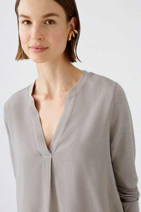 Oui Blusenshirt - stormy taupe