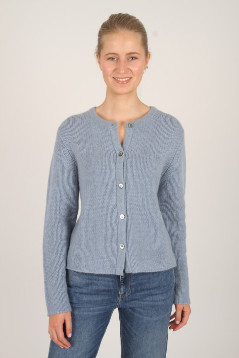 Hemisphere Cardigan R-Neck - blue apache