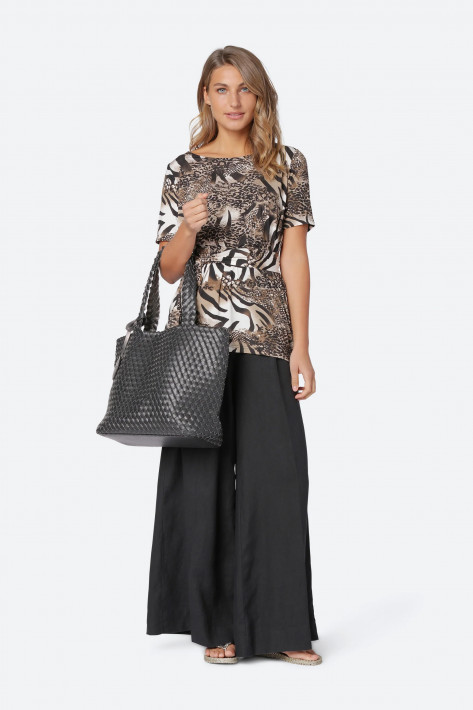 Ilse Jacobsen Wende-Shopper - black-gun metal