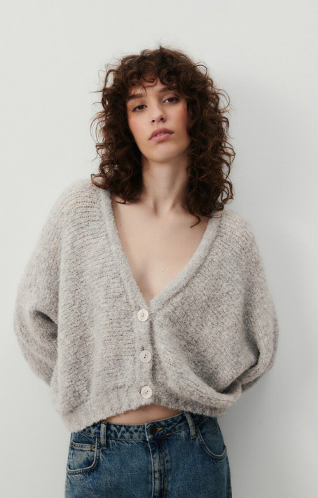 American Vintage Cardigan Zolly - heather grey