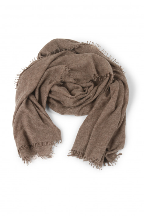 Bakaree Cashmere-Schal - melange-brown