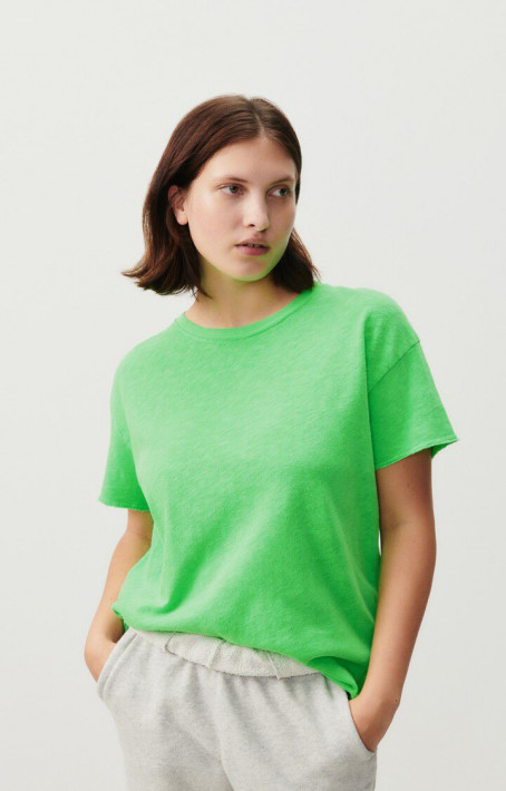 American Vintage T-Shirt Sonoma - fluorescent parakeet