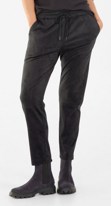 Juvia Tech-Velours-Hose Rosa - anthra