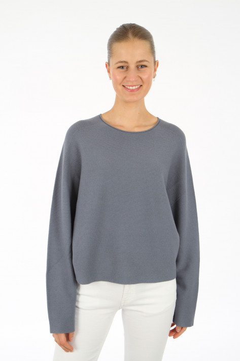 Drykorn Egg Shape Pullover Meami - smoky blue