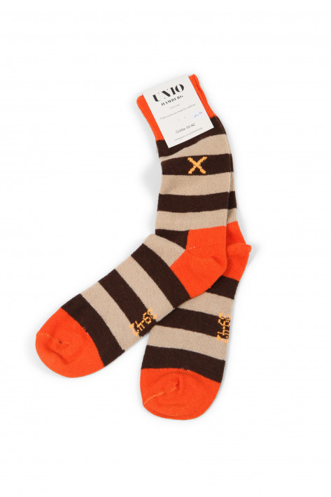 Unio Socken Cosy - orange/brown/toast