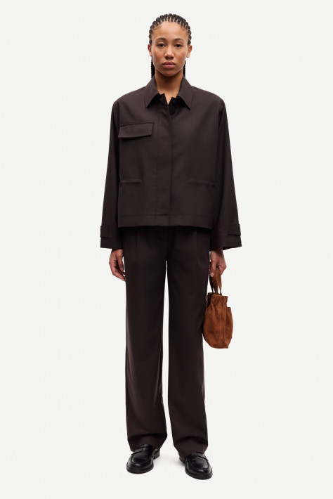 Samsoe & Samsoe Hose Saagneta - black coffee/dark brown