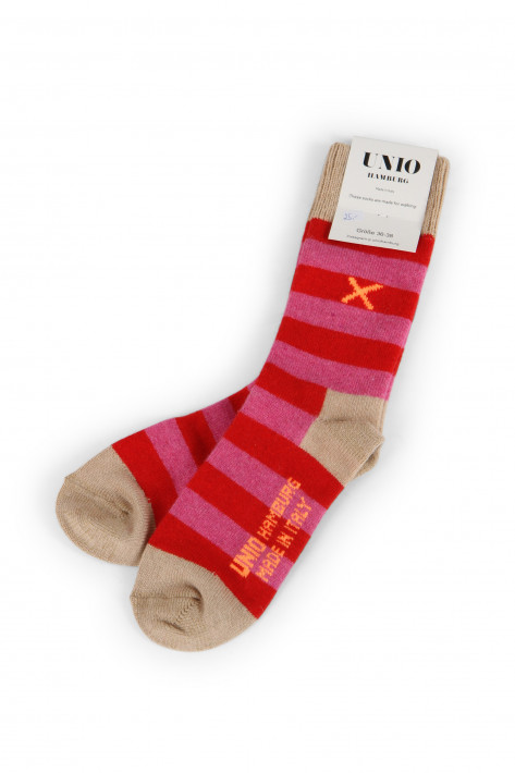 Unio Hamburg Socken Cosy - red/pink