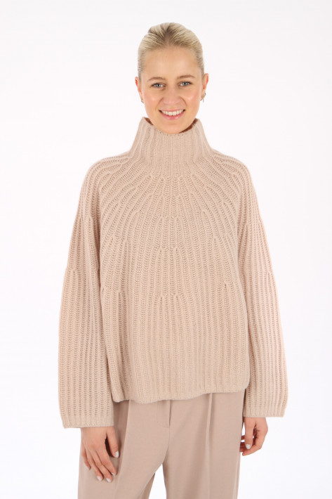 FFC Fashion Stehkragenpulli Strickverlauf - macchiato