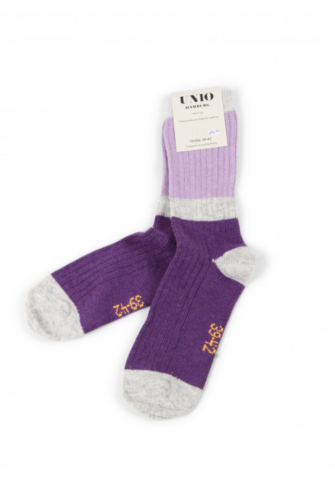 Unio Socken Calm - lavender/grey/lilac