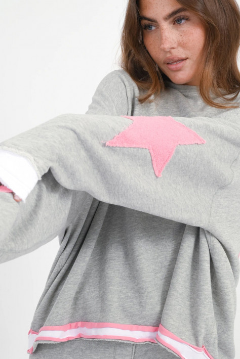 Love Joy Victory Sweat Hopewell - grey melange